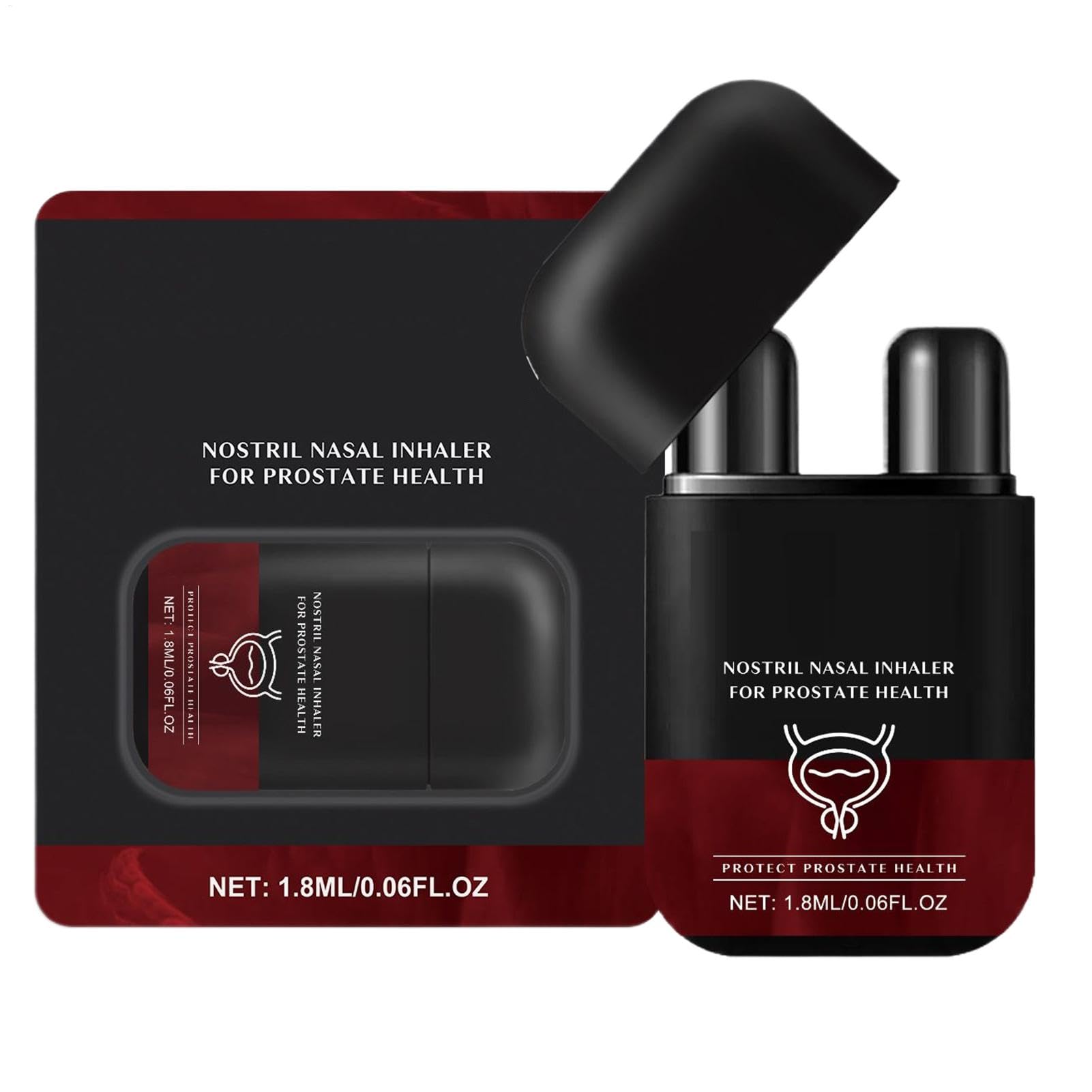 Inhalator do nosa dla zdrowia prostaty, dwufunkcyjny drążek do nosa, 1,8 ml aromaterapeutyczny, mały inhalator czyszczący dla dobrego samopoczucia mężczyzn, idealny do opieki zdrowotnej taty