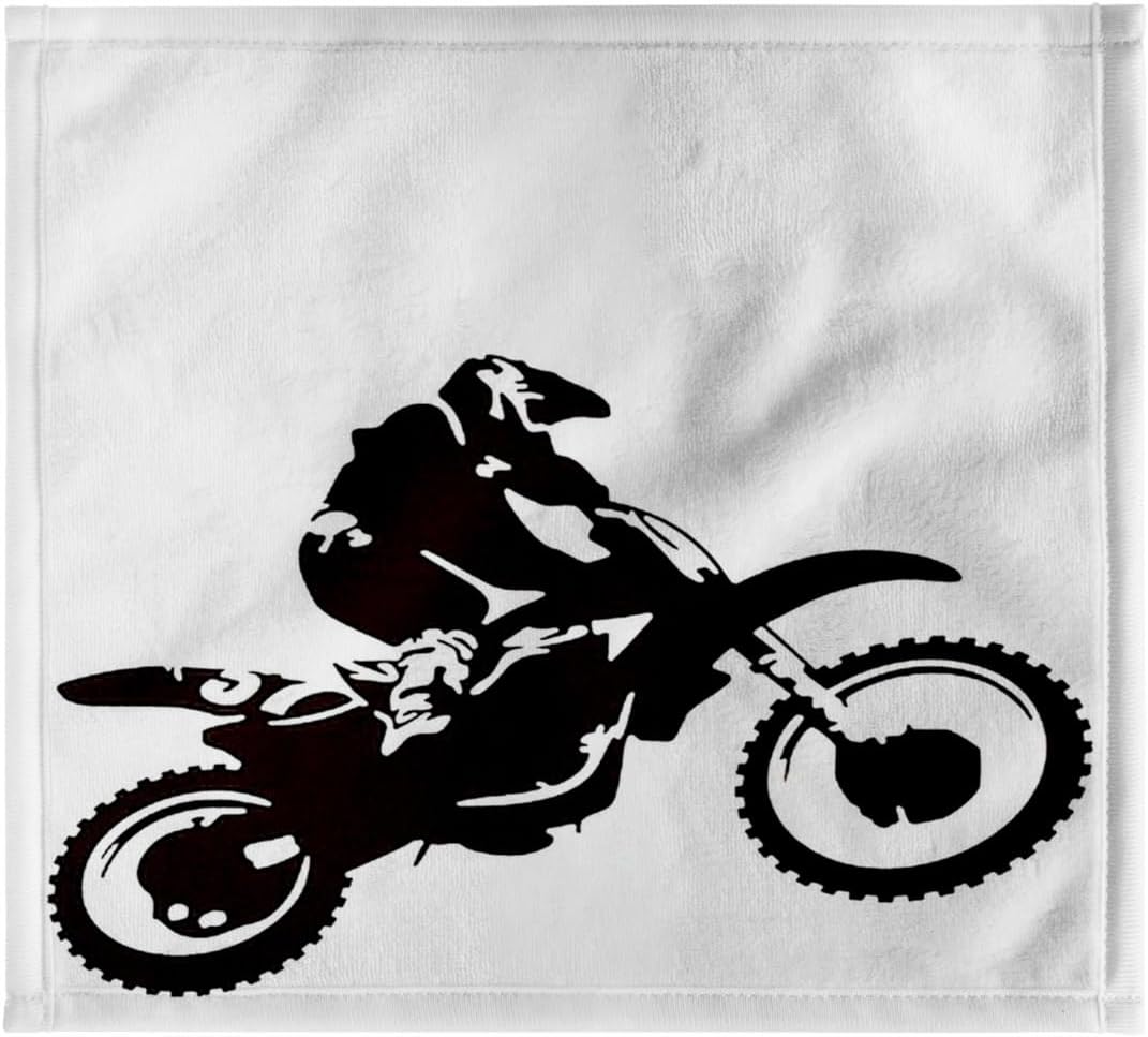 3dRose - Motocross- Bike, Off Road,Motorcross, Motorcycle, motorx, Radical, Silhouette, Tricks - Towel - (twl-78777-2)