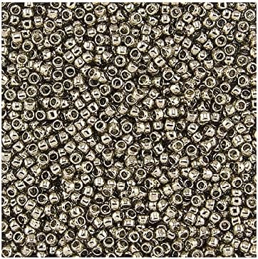 50 g TOHO Round Seed Beads Rocailles, size 15/0, Bronze (# 221), Japan, Glass