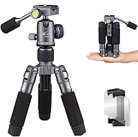 Vista 1 de Glorich Mini trípode portátil de mesa de 20 pulgadas con cabeza de bola de 360 grados, trípode de escritorio de viaje pequeño de aleación