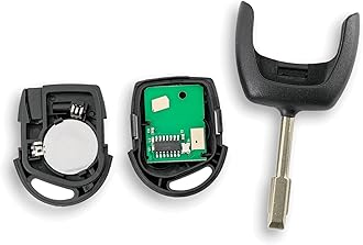 433MHZ 3 Buttons Remote Car Key Fob for Ford Ka Mondeo Focus Festiva Transit Connect Ford Key Chip with ID60 Chip Key Ring