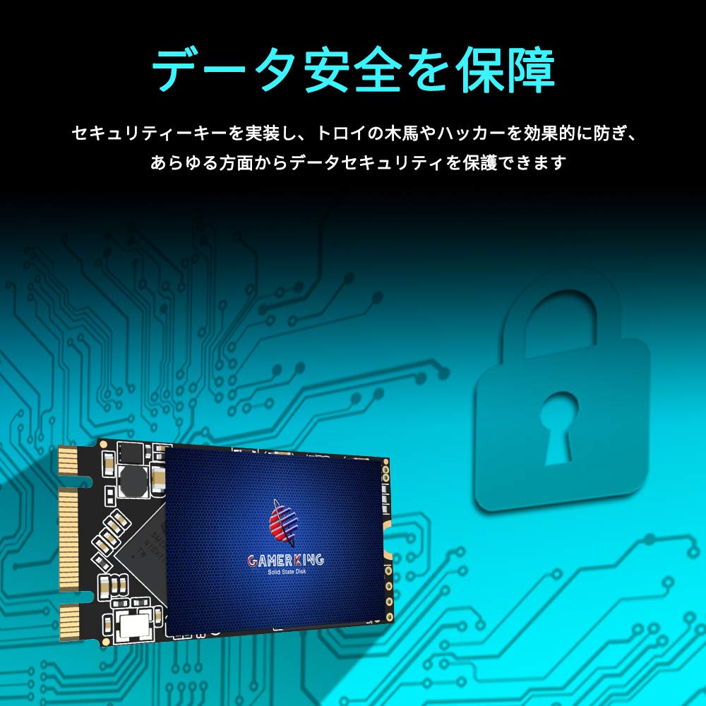 内蔵型SSD GamerKing M.2 2242 SSD 1TB SATA III Amazon | GamerKing M.2 2242 SSD 1TB SATA III 6Gb/s NGFF 内蔵型
