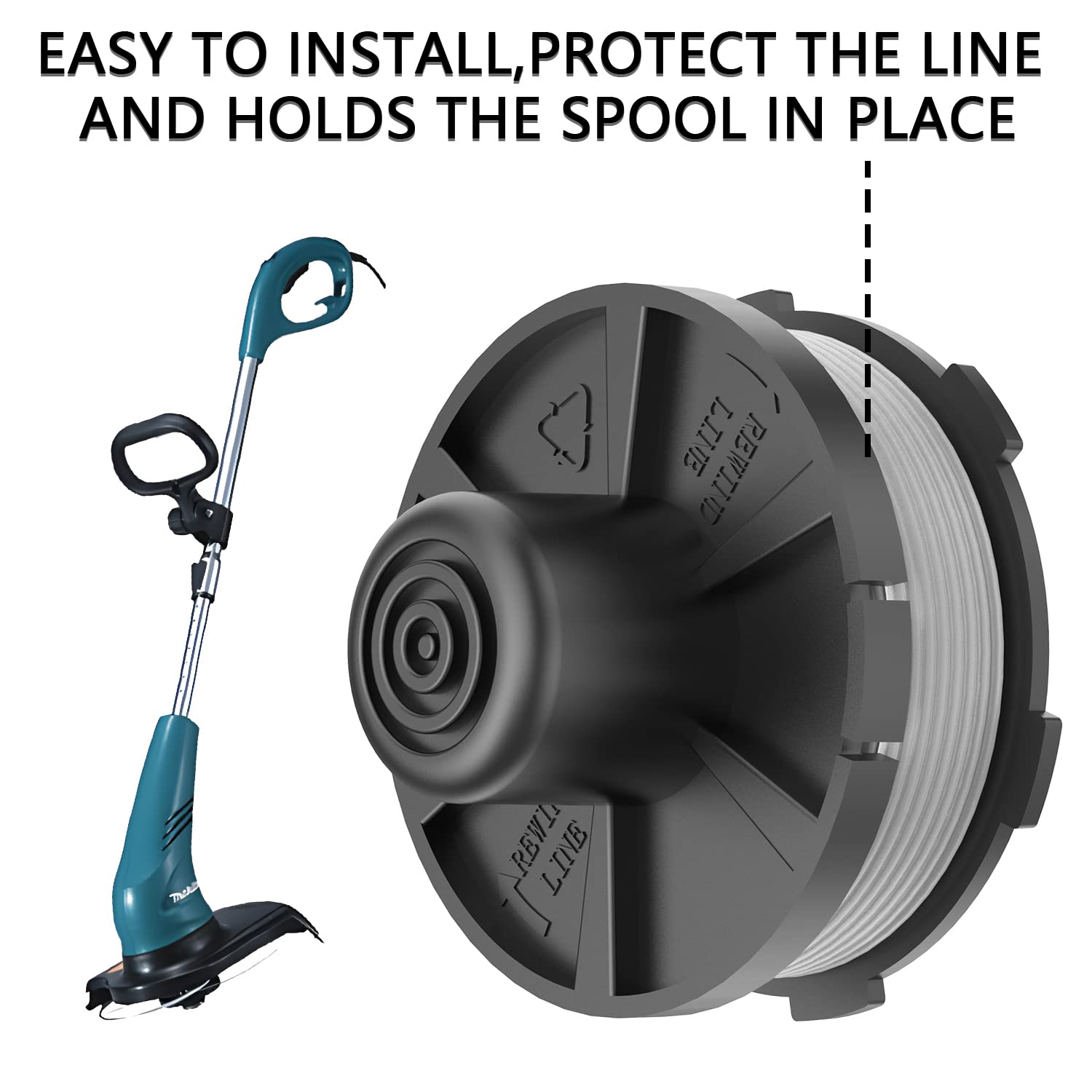 Bobine Fil Rechange Pour Coupe-Bordures, Bobine De Fil Debroussailleuse