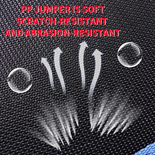 Image of Newan 40 inch-48 inch Silent Mini Trampoline Fitness Trampoline Bungee Rebounder Jumping Cardio Trainer Workout for Adults-Max Limit 330lbs