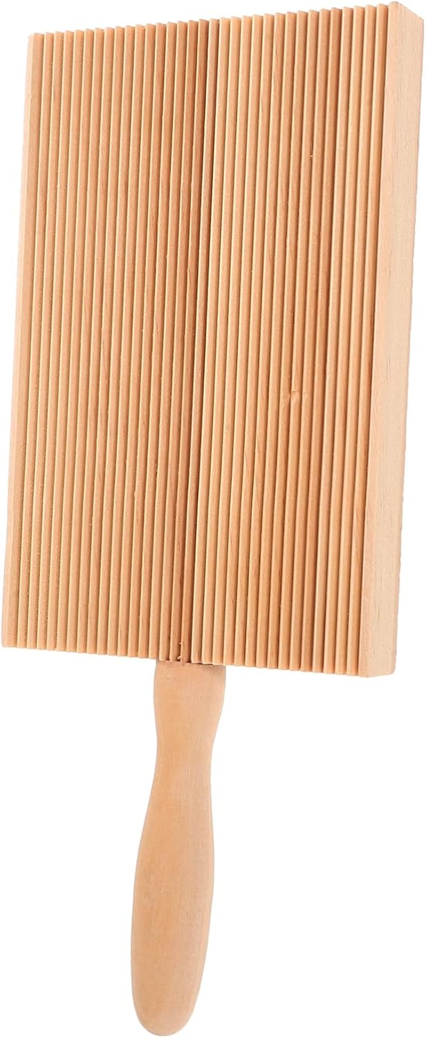 COLLBATH 1pc Wooden Gnocchi Board for Homemade Pasta Ergonomic Design for Easy Use Compact and Space-saving Kitchen Tool for Making Ravioli and Noodles