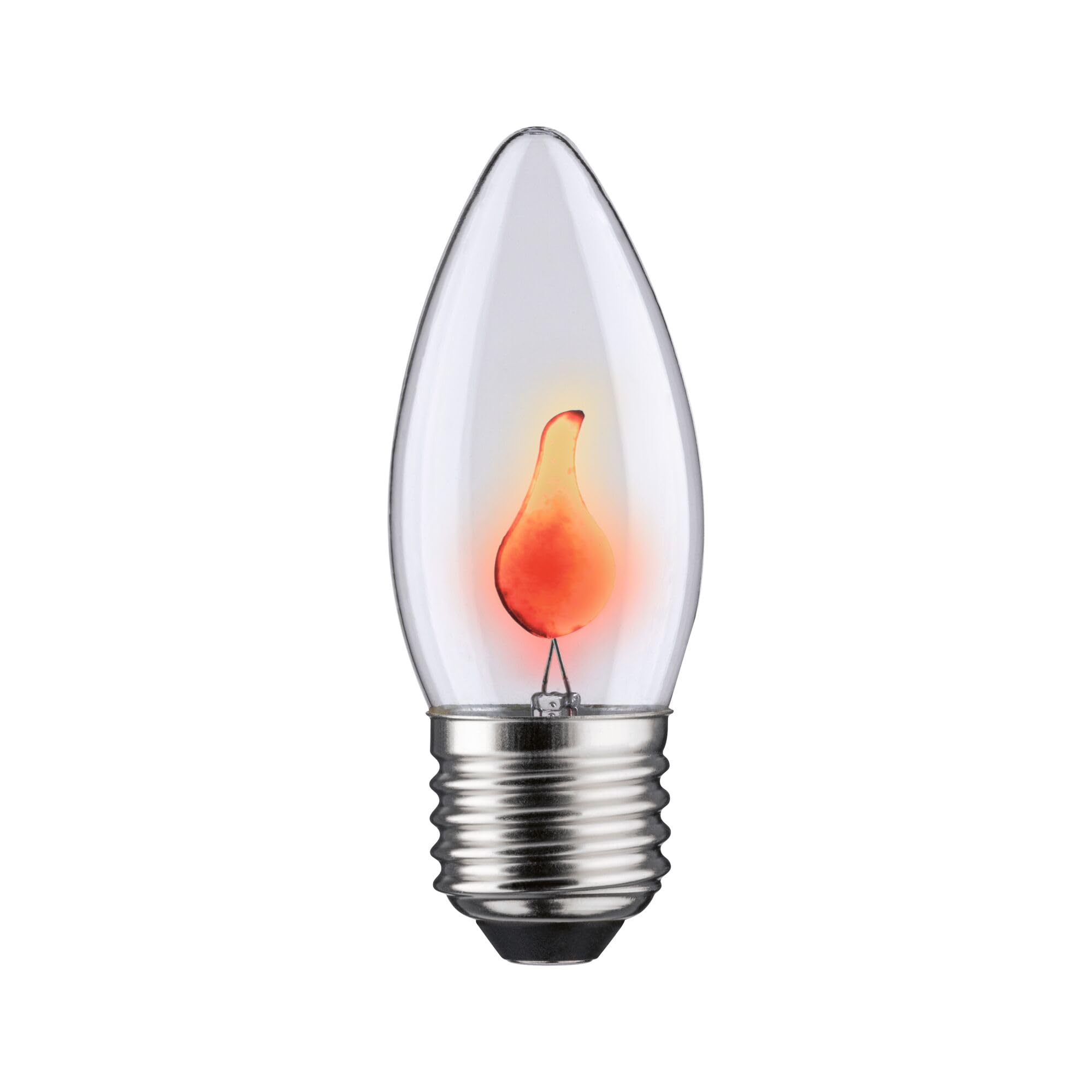 Paulmann 53100 Flickering Candle 3W E27 90mm 35mm Clear