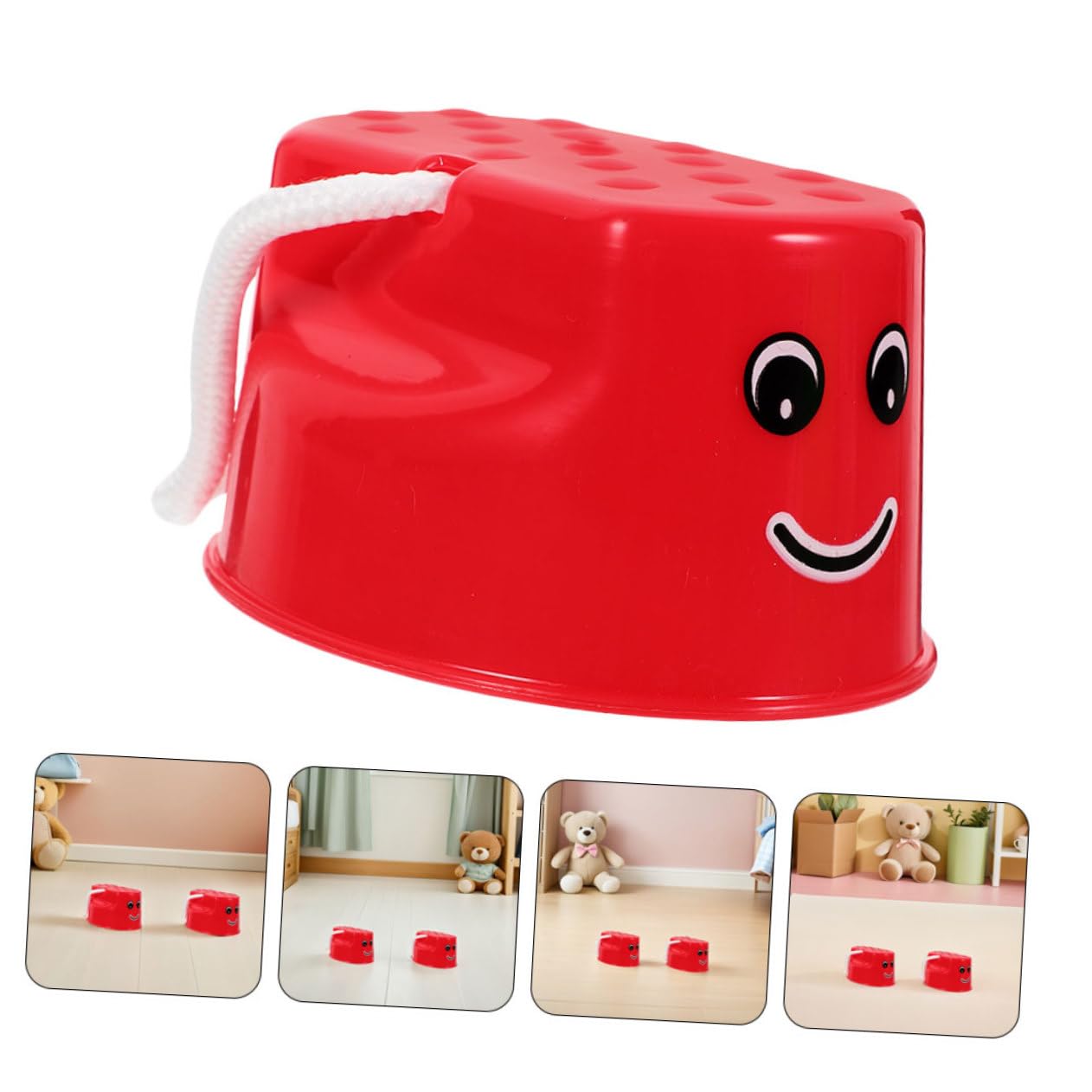 TOYANDONA 8 Piezas Zancos para Cubos de Plástico para Caminar Juguetes de Equilibrio para Desarrollo Motor Entrenamiento de Coordinación para Actividades