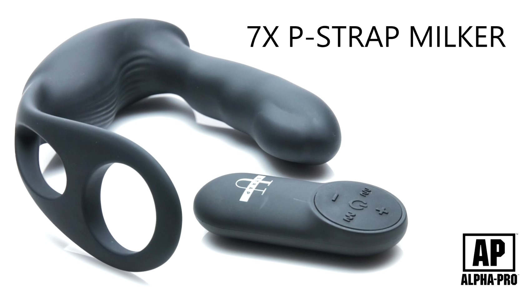 Amazon.com: 7X P-Strap Milking and Vibrating Prostate Stimulator with Cock  and Ball Harness : Health & Household