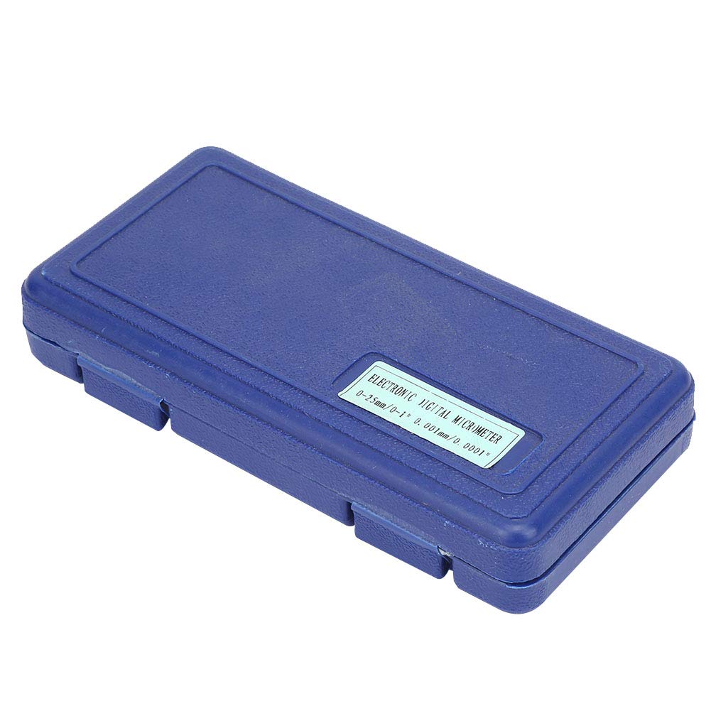 Micrómetro Digital Exterior 0-25 mm Alta Precisión con Pantalla LCD y Llave de Bloqueo para Medición Exacta Herramienta Profesional Laboratorio