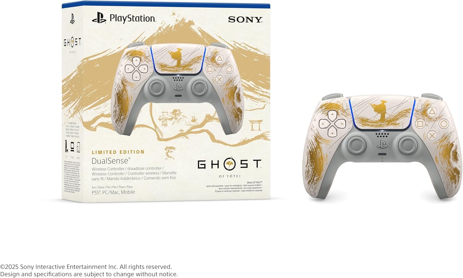 Playstation Controller wireless DualSense – Ghost of Yōtei Gold Limited Edition