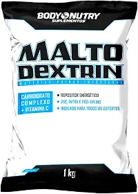 Maltodrextrina 1kg Refil Repositor Energético Pré e Pós Treino Fonte de Carboidratos + Vitamina C Auxilia na recuperação da Função Muscular Matéria Prima Importada Original (1Kg, Natural)