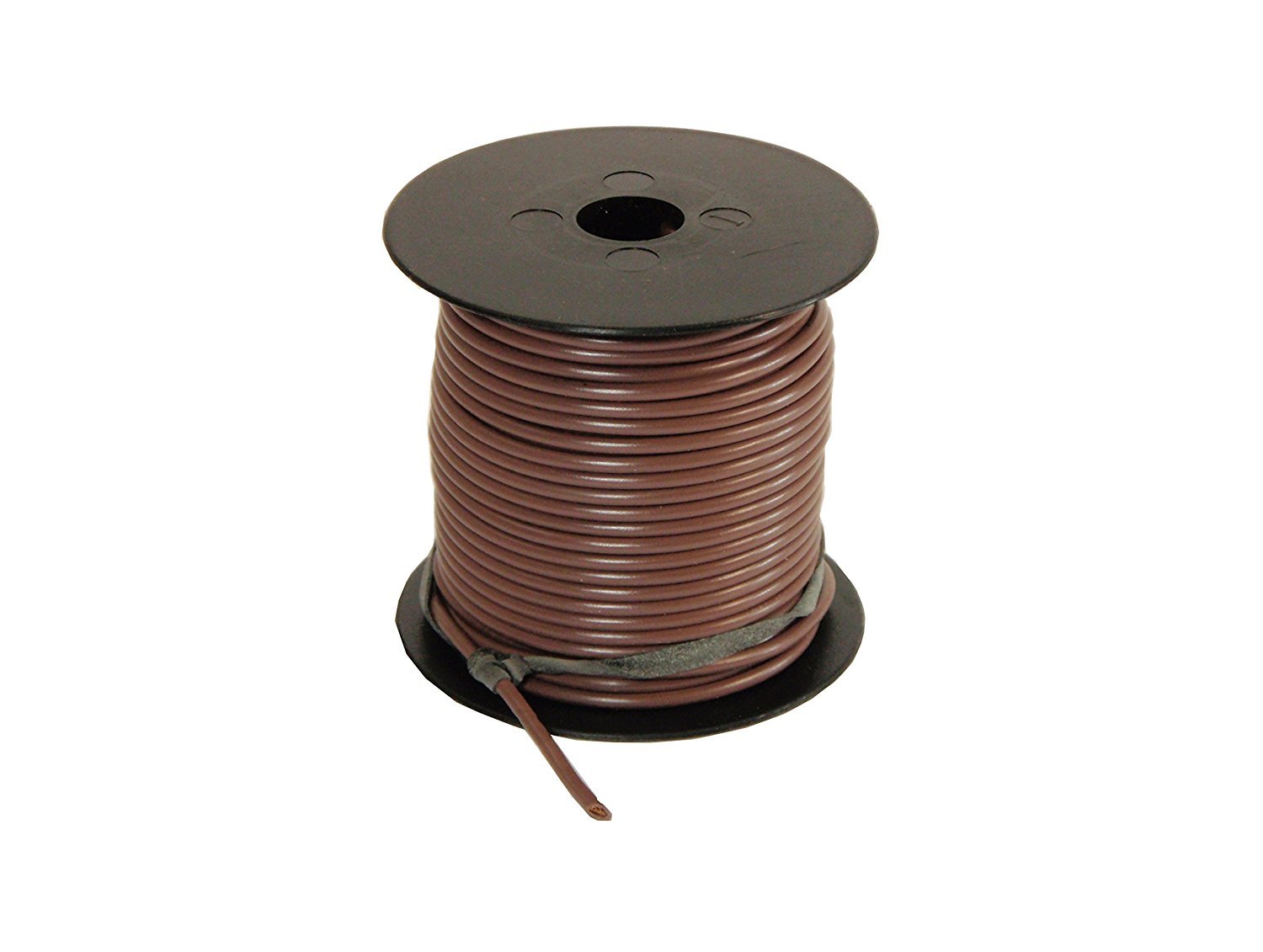 100Ft 14 Gauge Primary GPT PVC Jacketed Wire Brown Roll