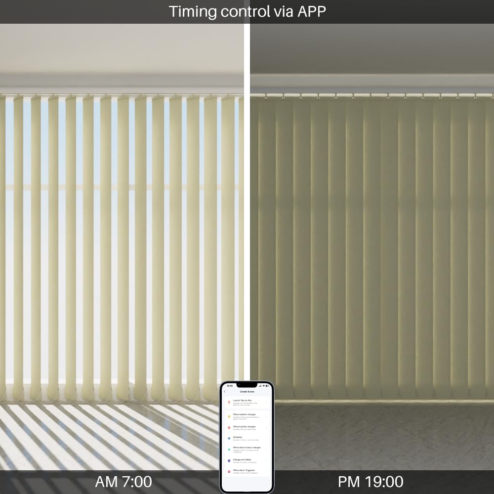 Bliwans Motorized Vertical Blind Compatible with Alexa Google Home?Smart Vertical Blind Remote Control Privacy Reversible Blackou Blinds for Patio Sliding Glass Door Customize Champagne Gold