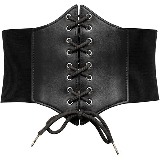 Faux Leather Steampunk Underbust Corset XL