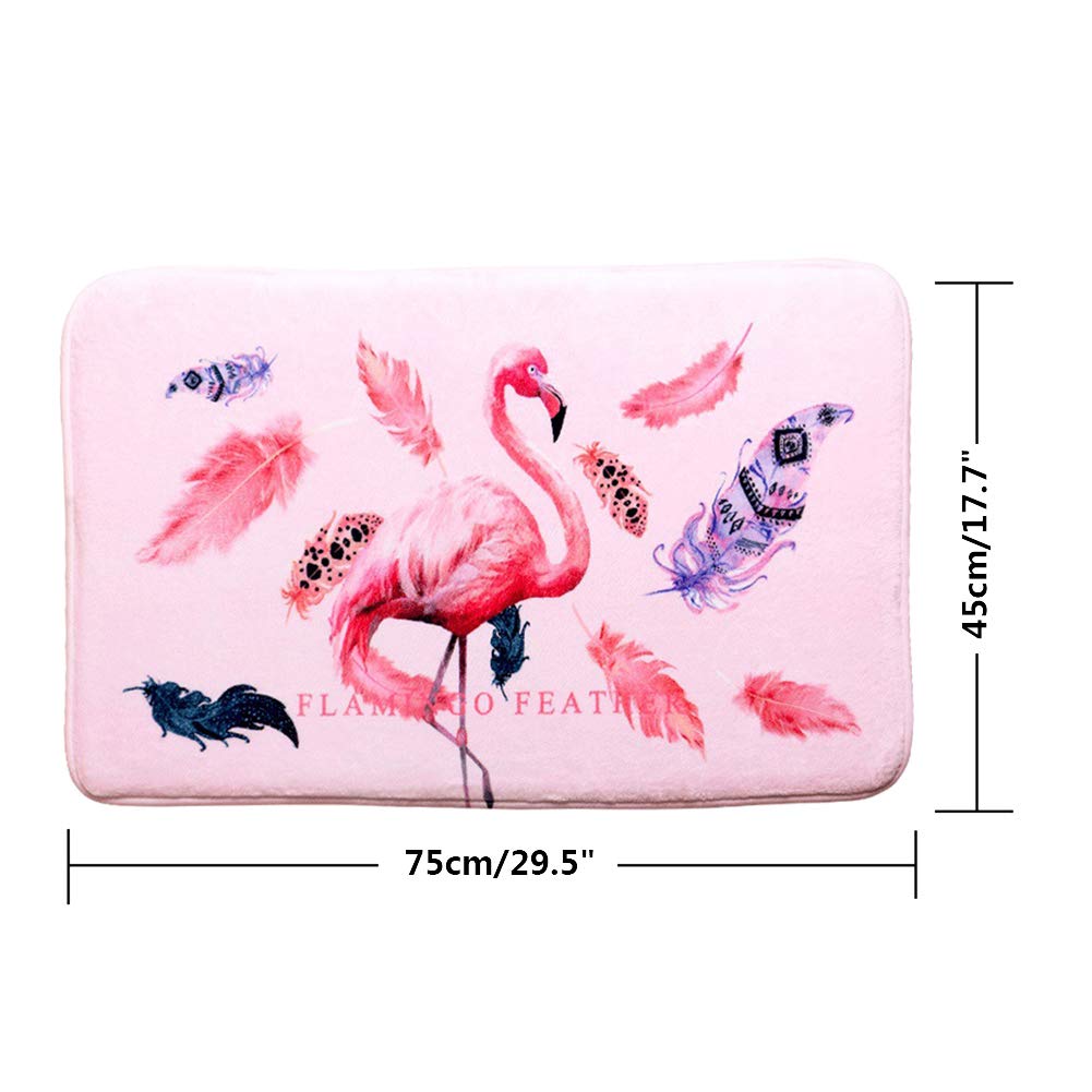 Buy HomDSim Fashion Printing Bath Mat, Pattern With Flamingo - View #2