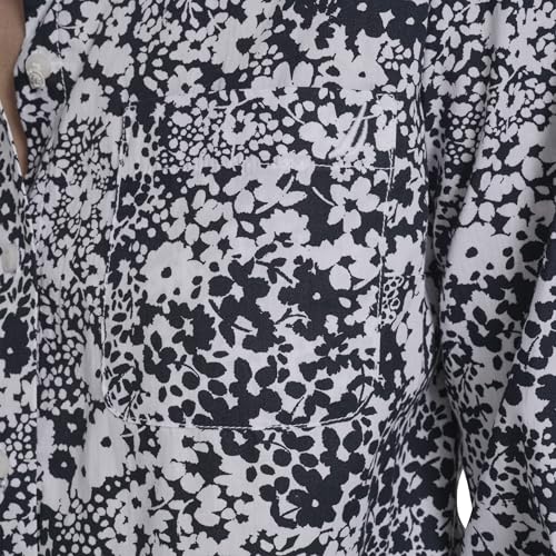 Image of Nautica Women's Button Front Long Sleeve Roll Tab Shirt