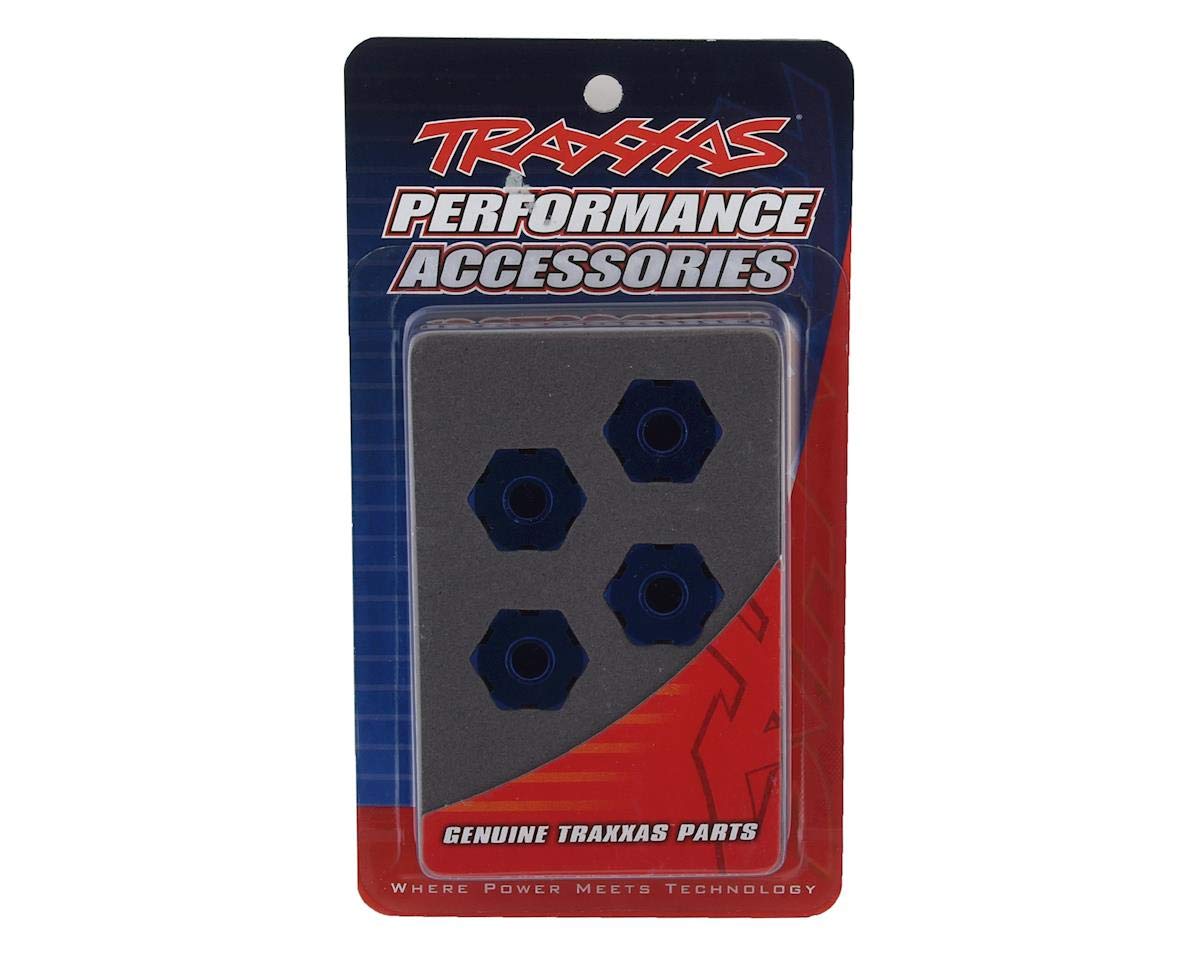 Genuine max Aluminum Wheel Hex (Blue) (4) for Traxass max