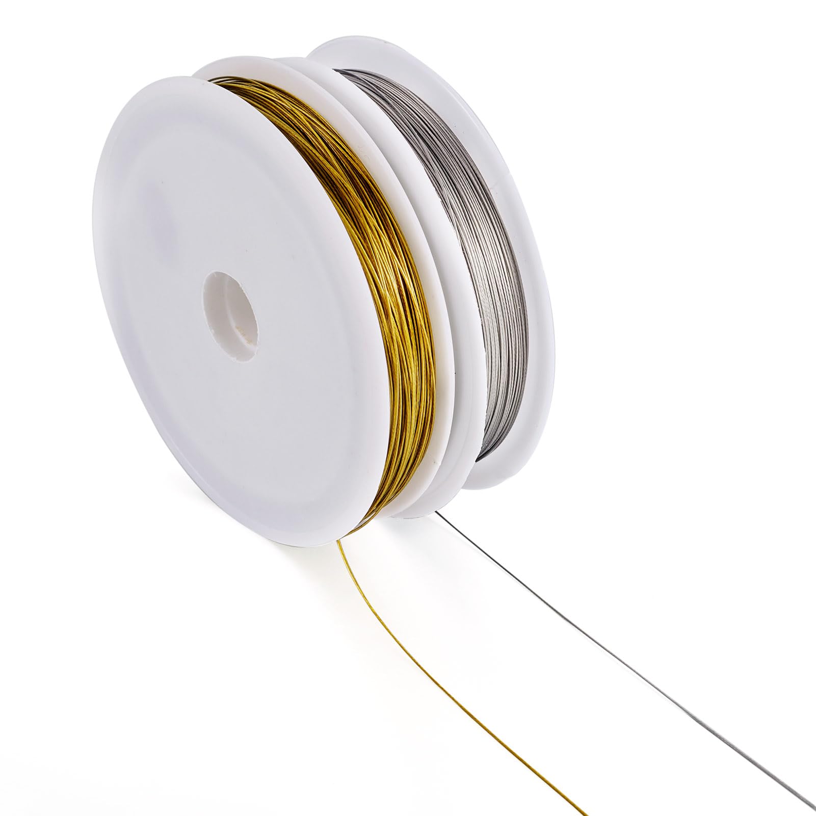 Craftdady 2 Rolls 0.38 mm Tiger Tail Wire for Jewelry Making Stainless Steel Bead Stringing Wire Metal Craft Wire for Necklace Earring Bracelet Making - Image 2