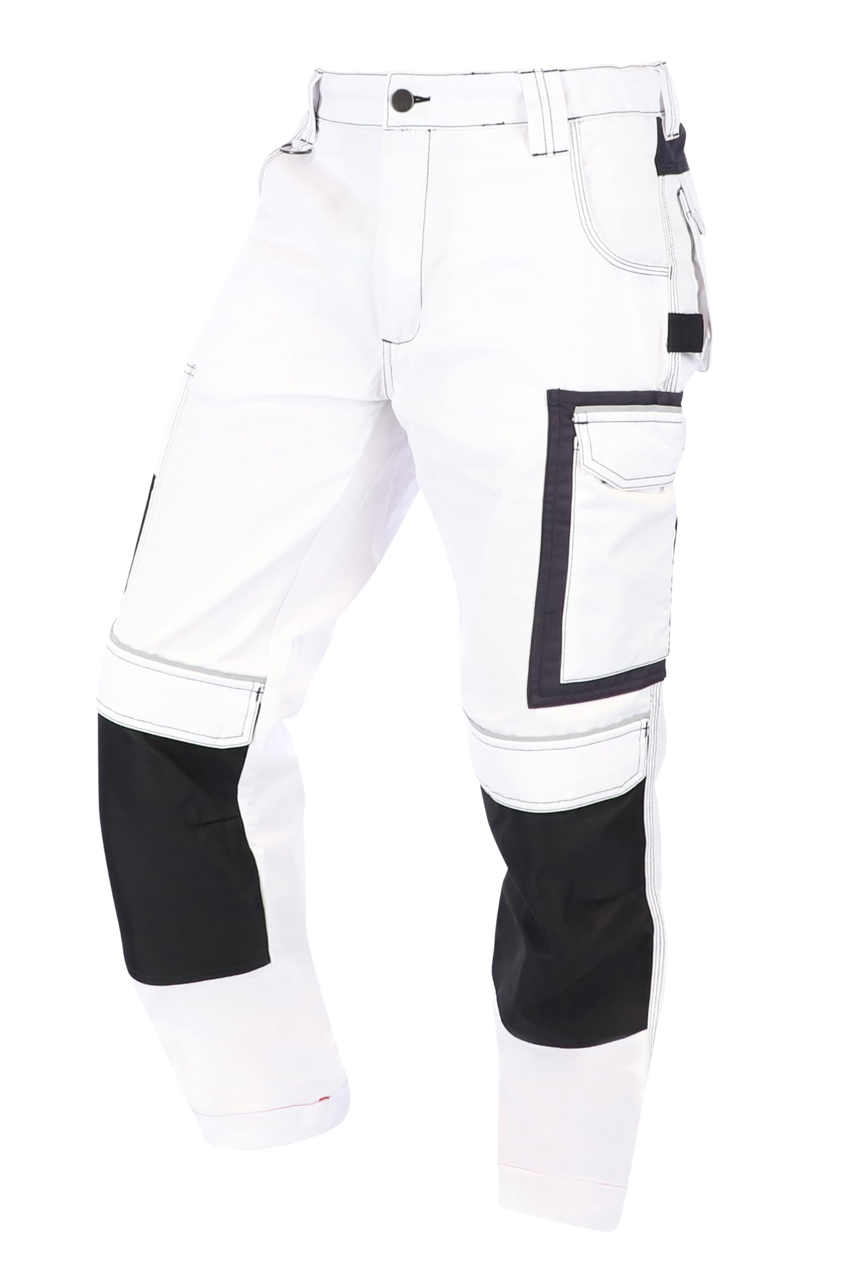 ELIWORX Werkshorts voor heren, korte werkbroek met stretch en gereedschapszakken, voor handwerk, doe-het-zelvers en bouw, korte herenshorts voor zomer en werkplaats, robuust en comfortabel, beige, 52