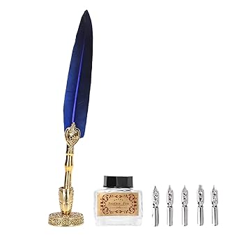 イタリア　羽根ペン 楽天市場】羽根ペン インクセット Bortoletti Ca doro カ