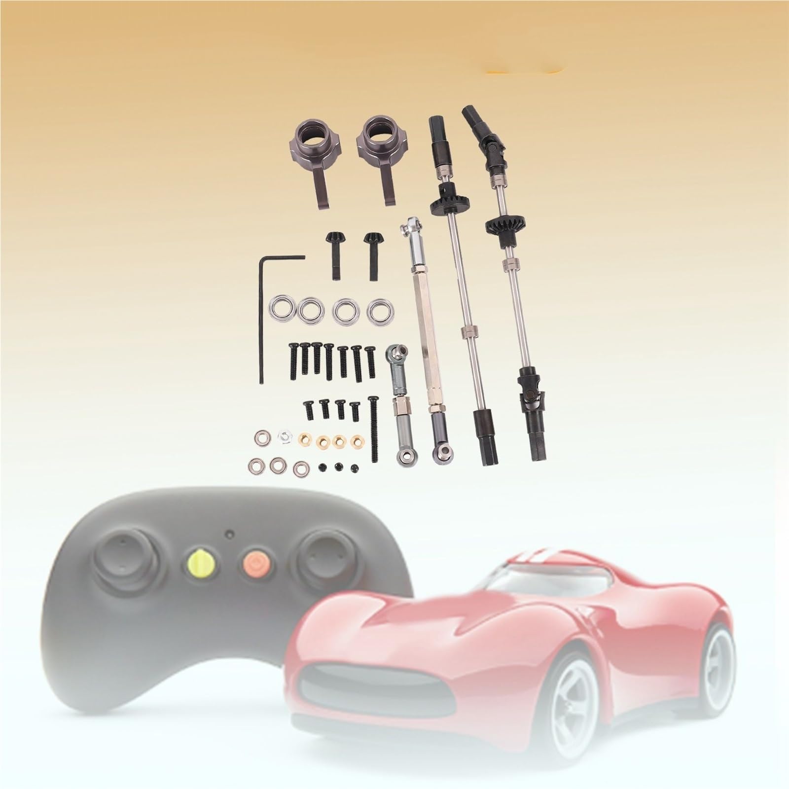 Ingranaggi dell'asse del Ponte di aggiornamento Adatti for Pezzi di Ricambio for Auto WPL B14 B24 C14 C24 C34 C44 B16 B36 JJRC Q60 1/16 RC, 4X4