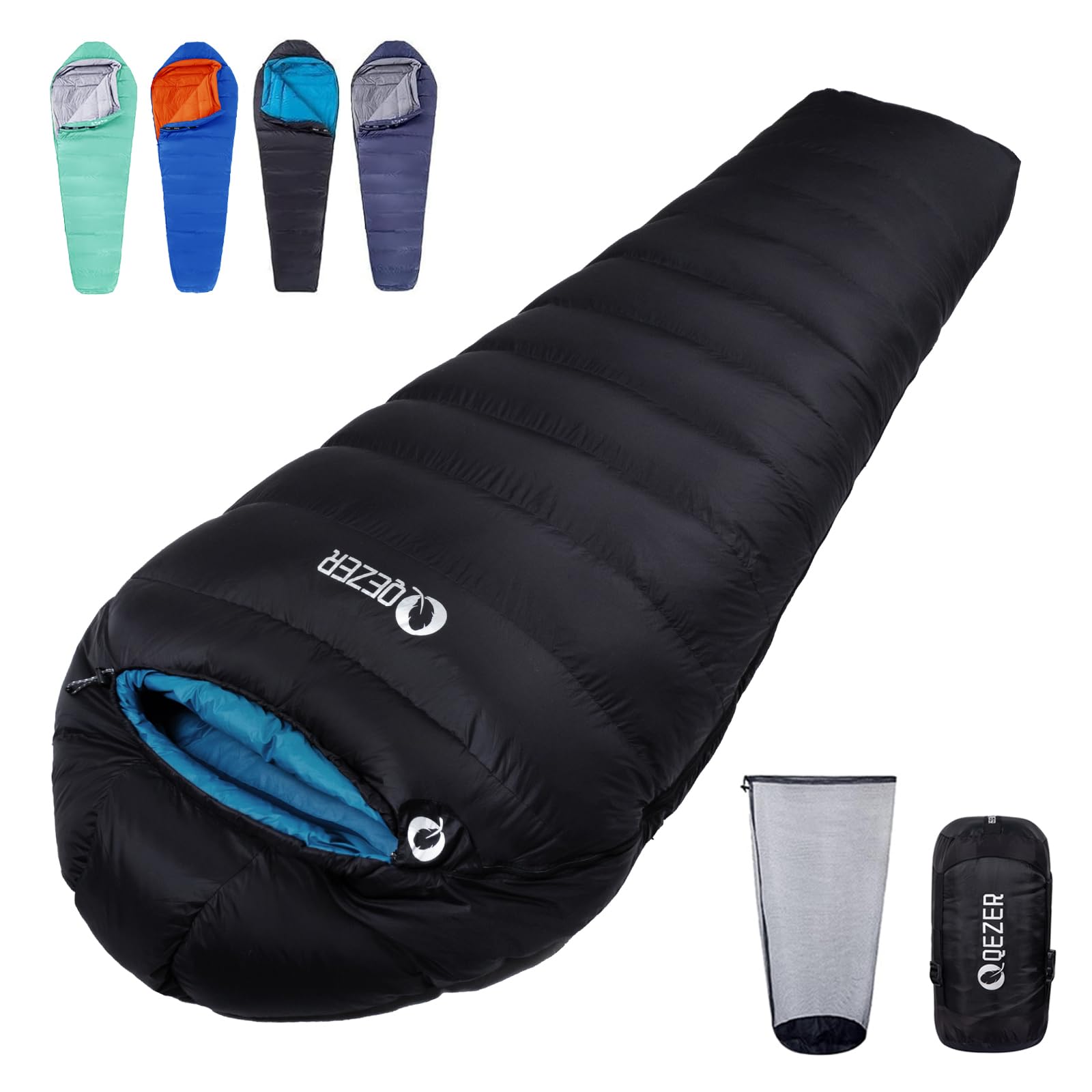 Down Sleeping Bag 4 Season, Lightweight Winter Sleeping Bag 0 Degree to -12 Degree for Adults and Kid Camping, Hiking and Backpacking Outdoor Filled 600+FP Down