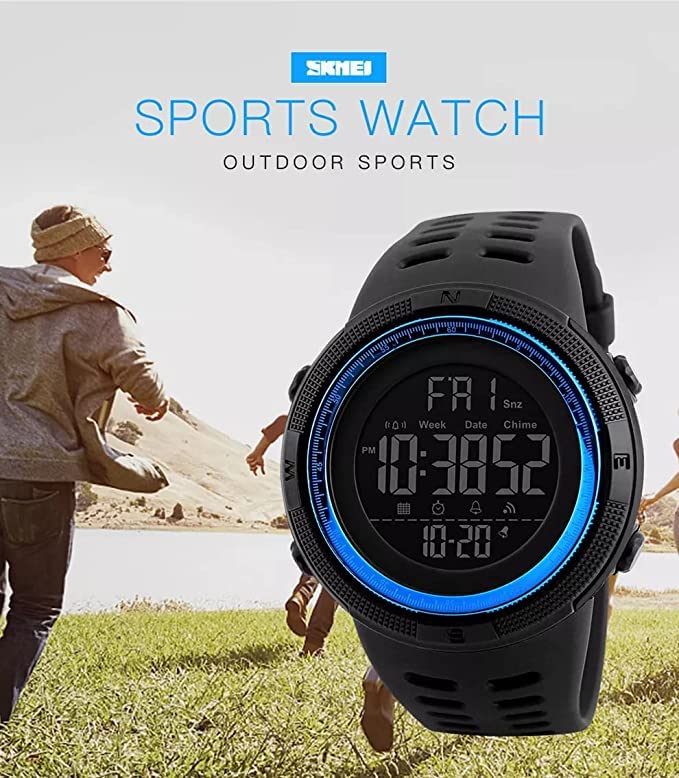 Image of RUSTET Outdoor Sports Digital Black Dial Mens Boys Watch