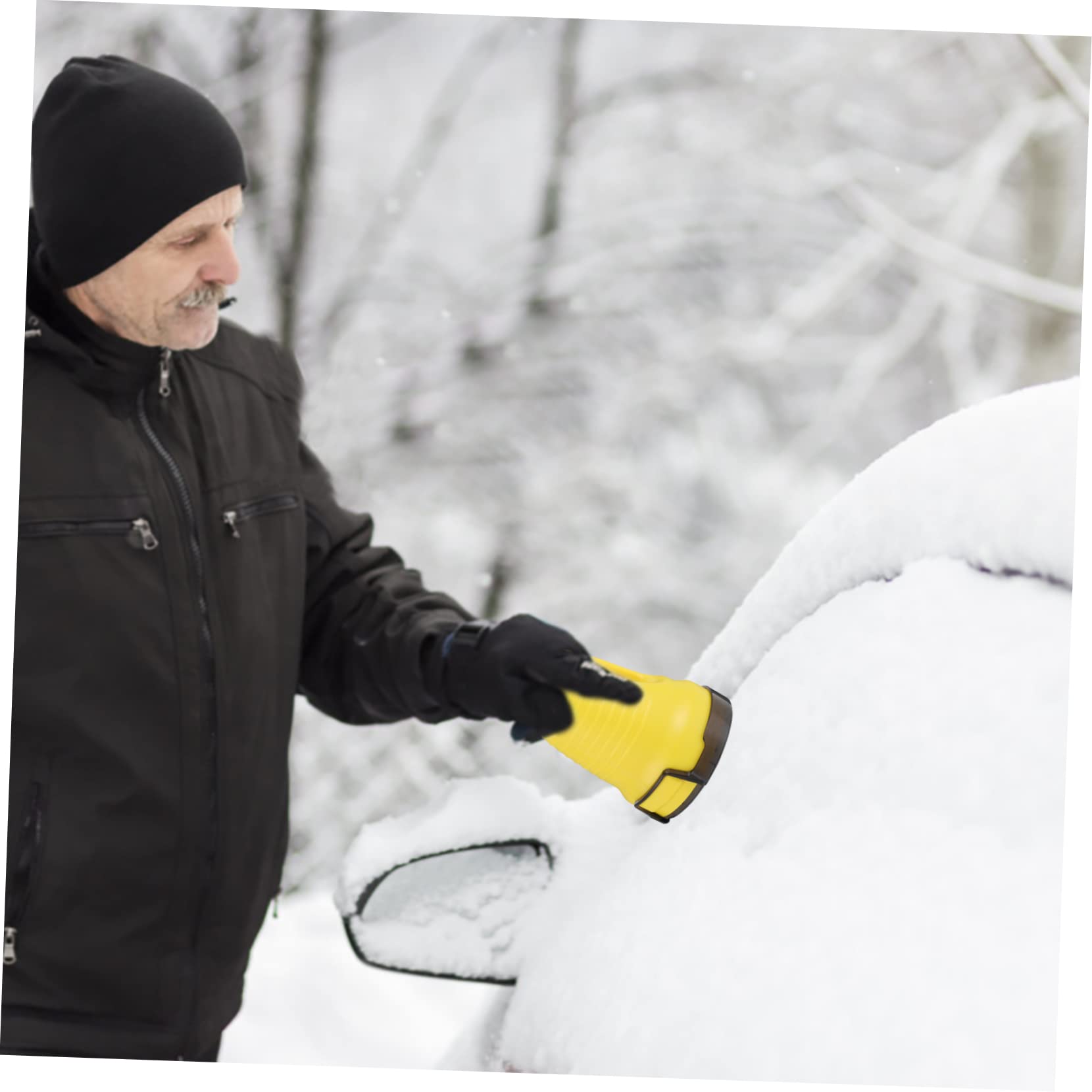 HEMOTON 1 Set Spazzaneve Pala da Neve per Auto Inverno Auto Elettrico De- Auto Ghiaccio Auto Neve Multifunzionale Auto Neve Rimozione per Auto Strumento di Rimozione Raschietto per