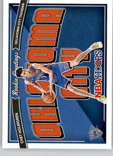 2022-23 Panini NBA Hoops Rookie Greetings #2 Chet Holmgren Oklahoma City Thunder Retail Exclusive Insert Basketball Card