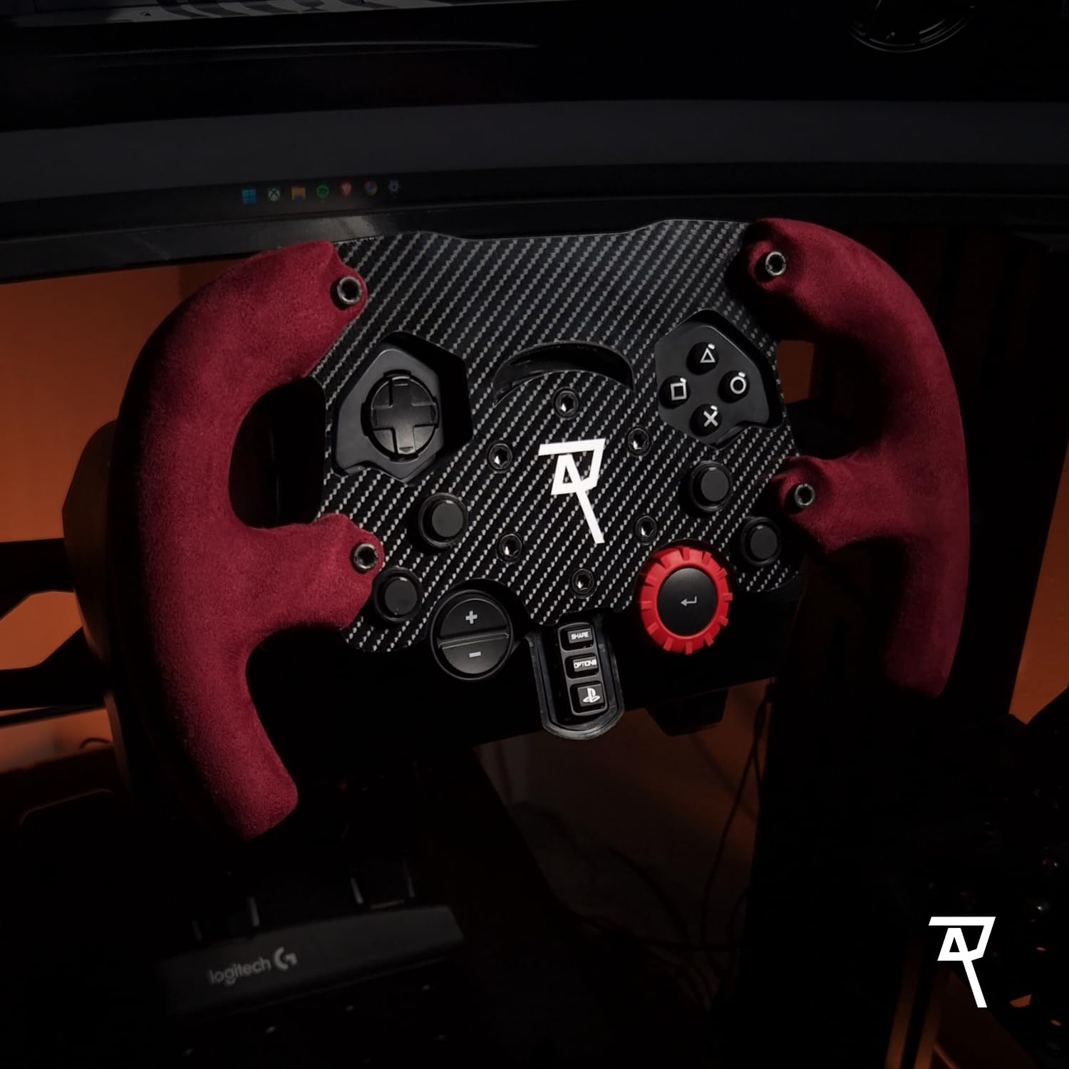 for Logitech G29/G920/G923 Racing Add On F1 Wheel Mod Red Special