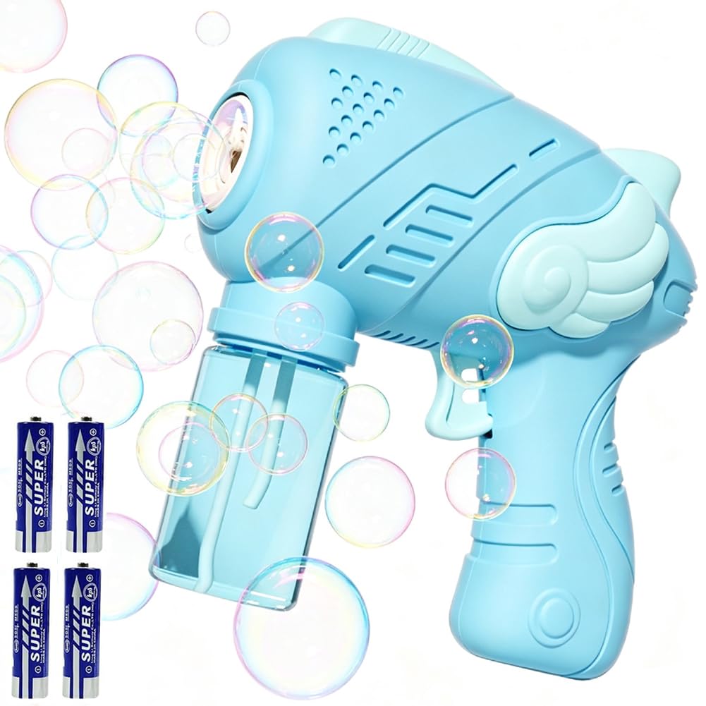 Bubble Gun for Kids, Automatic Bubble Machine with Bottles Bubble, Summer Toys, Birthday Parties, Party Outdoor Garden Toy — image 1
