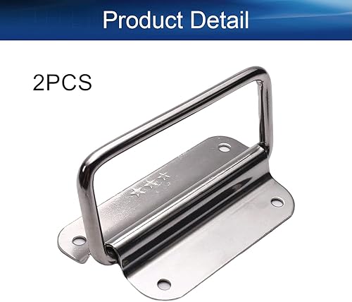 Miniatura 4 de Heyiarbeit 3.94 x 2.24 pulgadas, mango de pecho, pintura en aerosol de acero inoxidable 201 de gran tamaño, montaje en superficie, anillo de pecho,