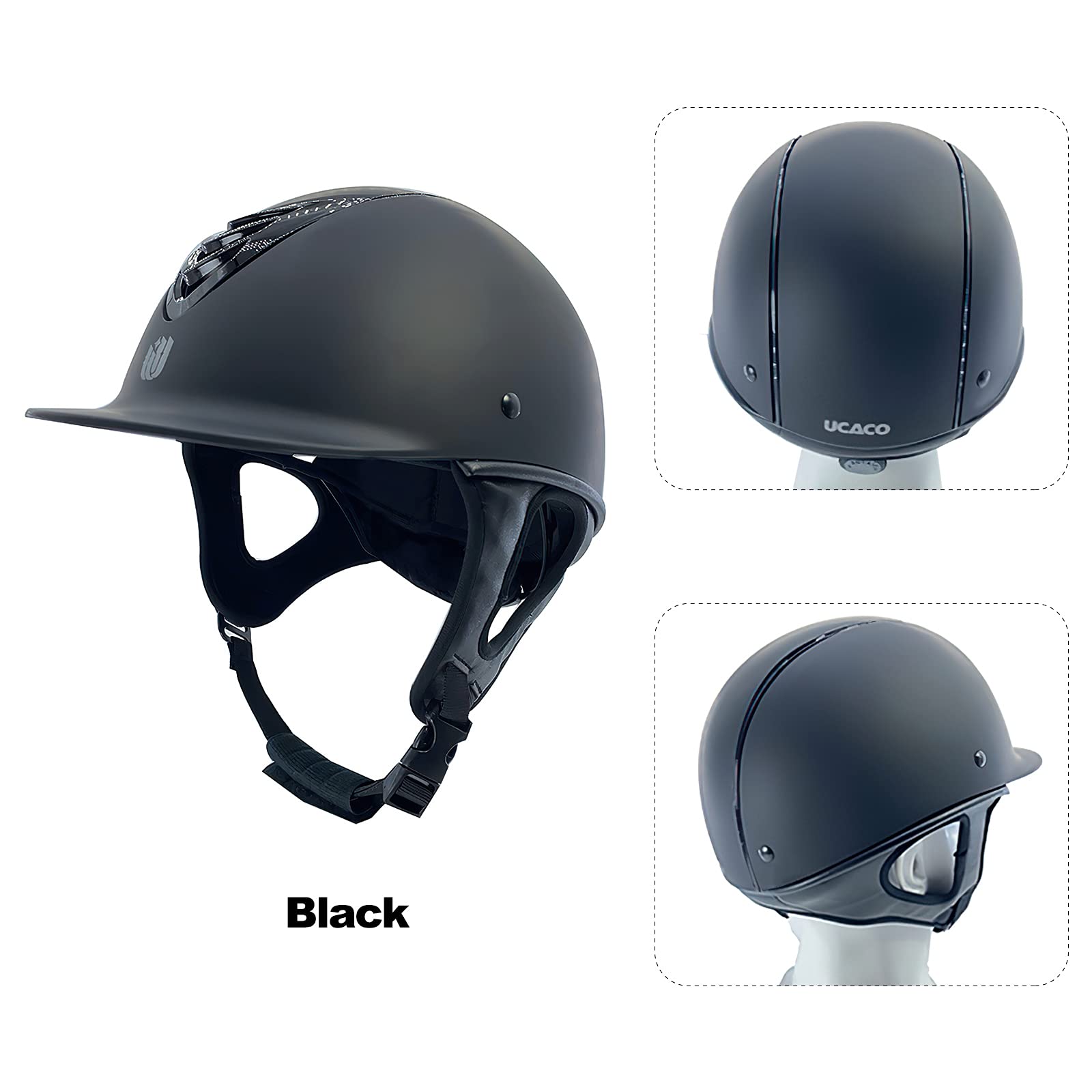 Casco da Equitazione Regolabile, Equitazione Cappello Star Model Casco da Bambino, Casco Robusto Unisex Adulto con Sistema di Ventilazione