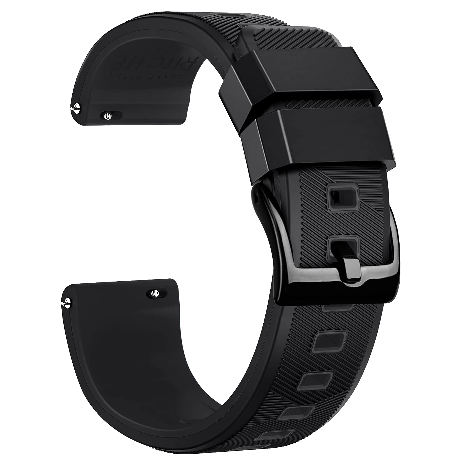 RitcheSilicone Watch Band 18mm 20mm 22mm Quick Release Rubber Watch Bands for Men Women