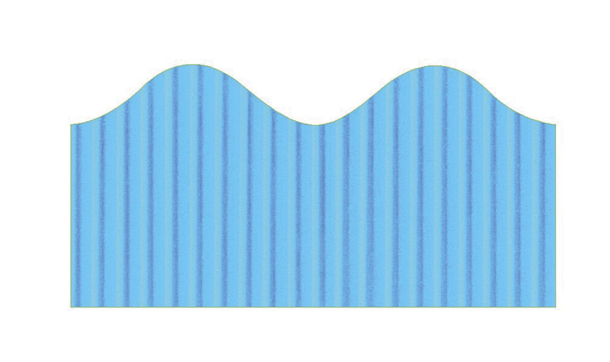 Pacon Bordette Scalloped Decorative Border Roll, 2-1/4 Inch x 50 Feet, Bright Blue, Model: 37174