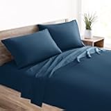 Mellanni 400 Thread Count Cotton Sateen Bedding Set - 3 Piece Bed Sheets Set - Fits Mattresses up to 16