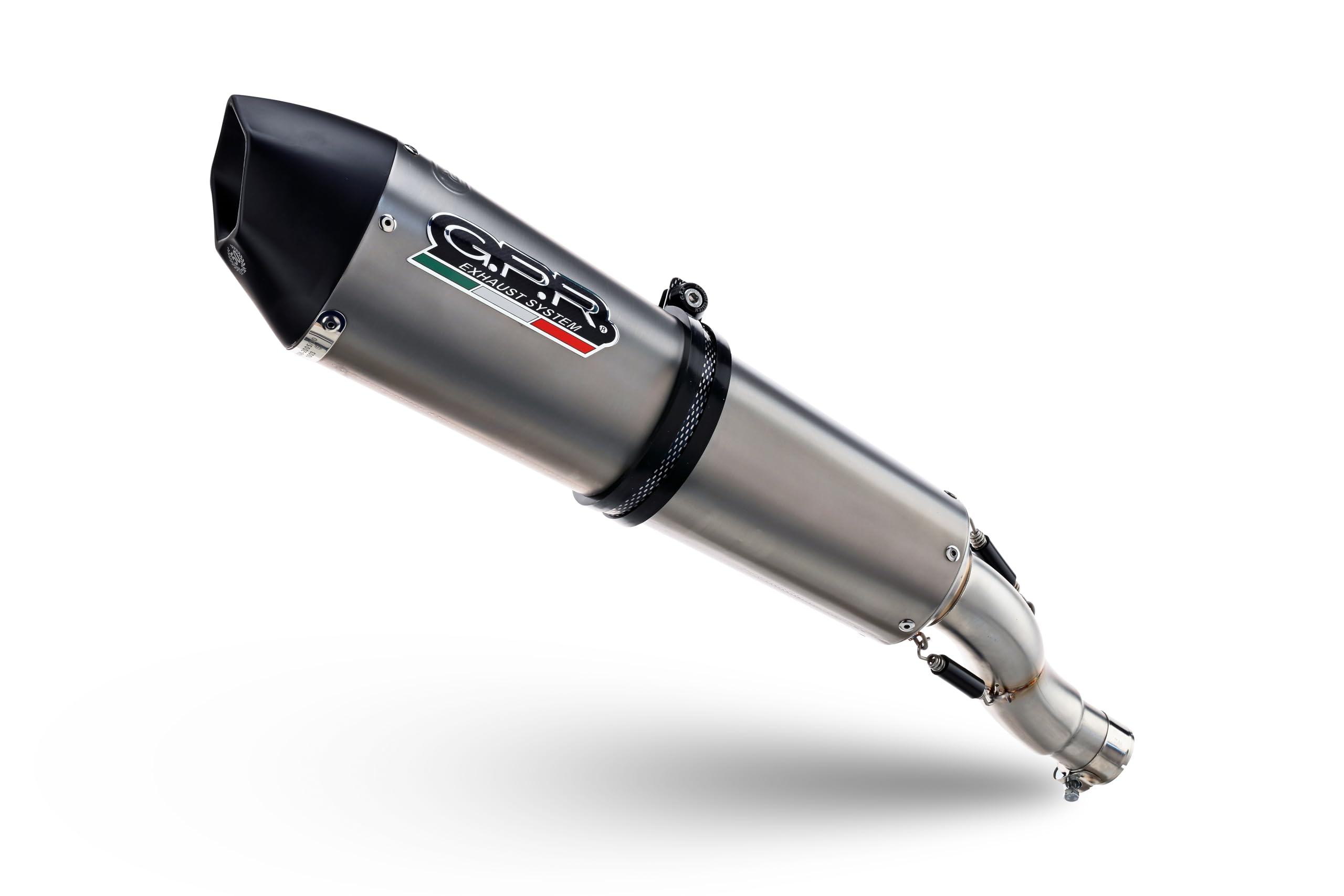 GPRexhaust system compatible with Tiger 1200 Gt - Rally 2022/2023 e5 Homologated legal slip-on exhaust including removable db killer and link pipe