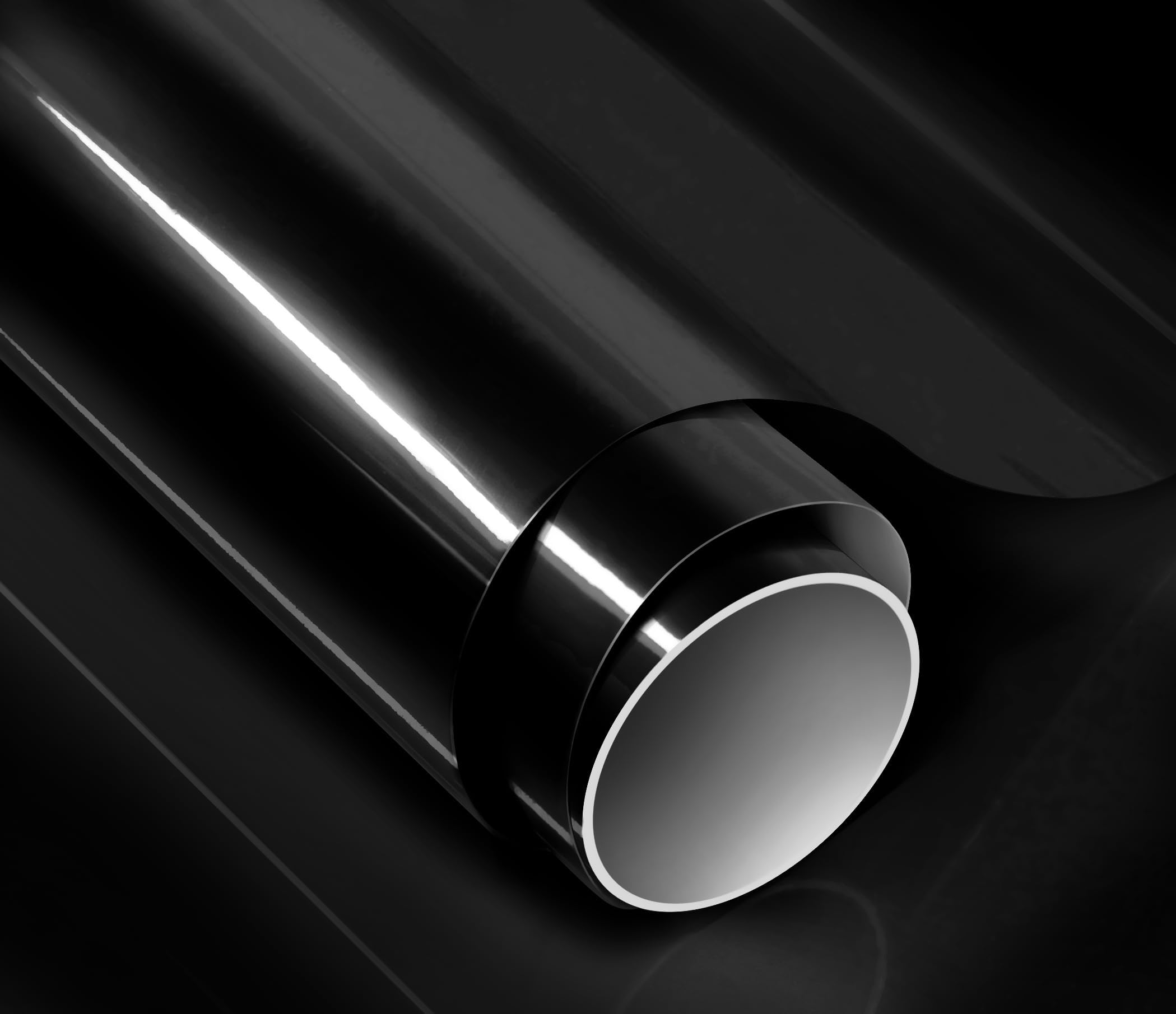 ColorFusion PPF by VViViD, Gloss Piano Black Dry Apply PPF Vinyl Car Wrap Roll 10ft x 5ft