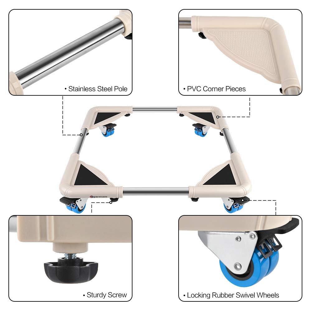 Buy SPACECARE Furniture Dolly Adjustable Mobile Roller Mini Fridge