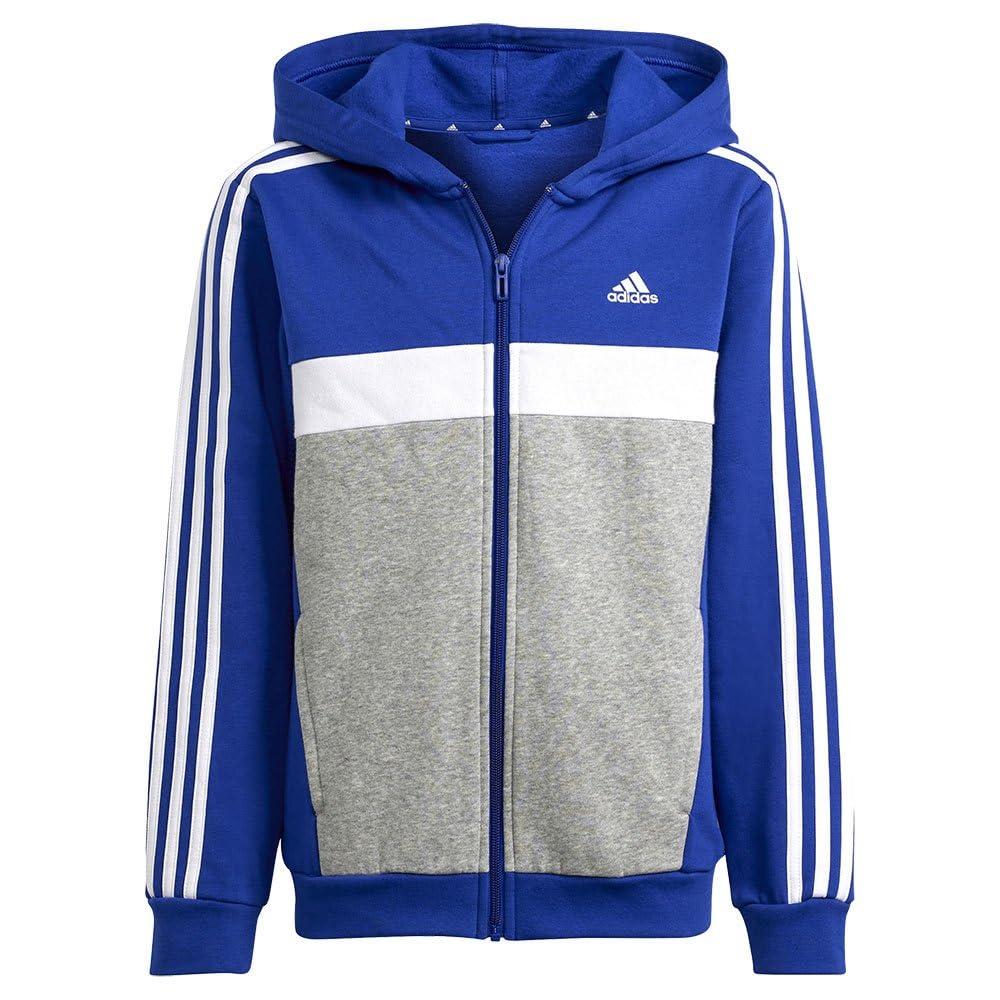 adidas Tiberio 3-stripes Colorblock Fleece Track Suit Kids Tuta Unisex - Bambini e ragazzi (Pacco da 1)