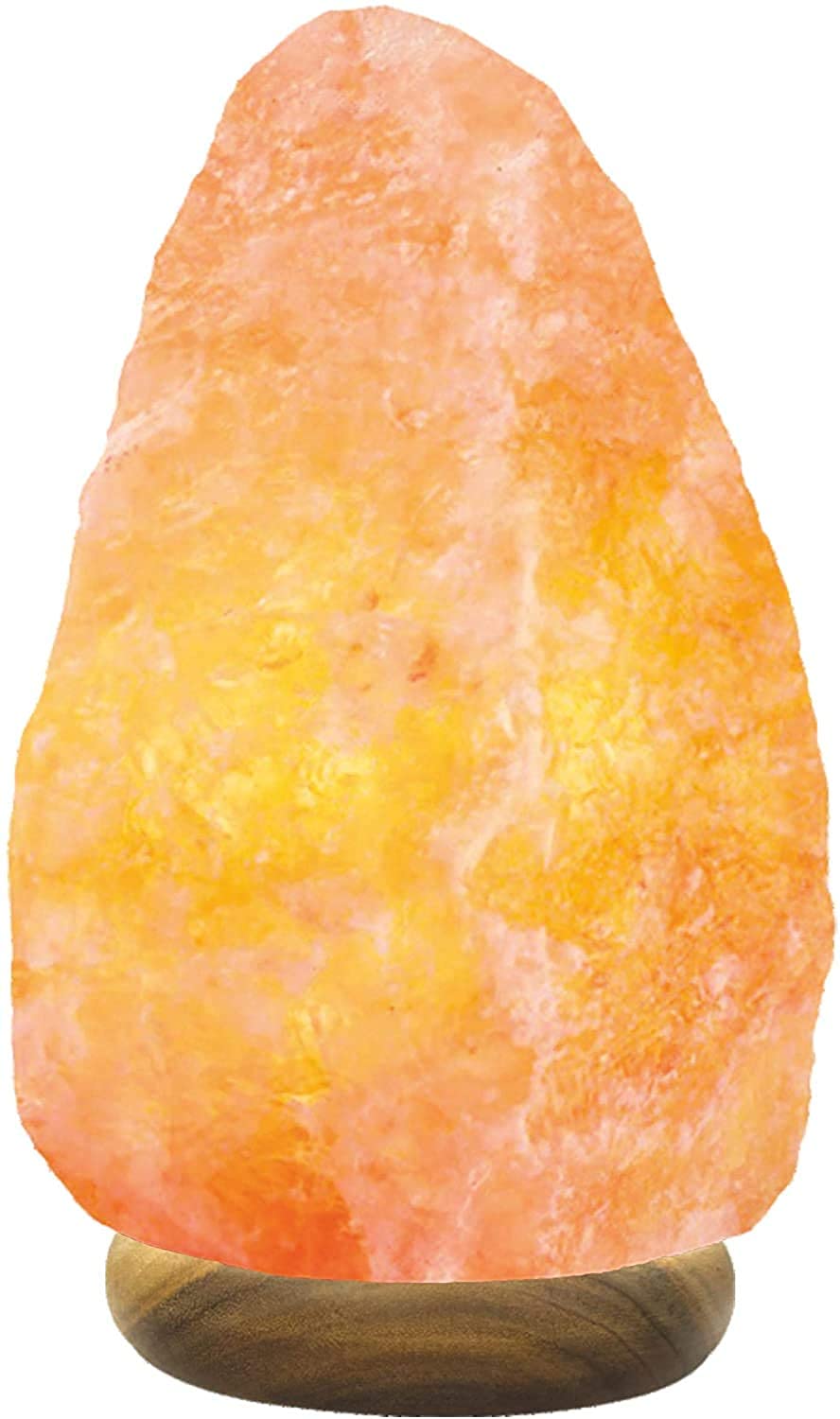 SourceDIY 9-12 Kg Salt Lamp- Pink Crystal Light Home Decor Accessory with Button Control and British Style Electric Plug Fine Quality Relaxation Gifts for Men & Women