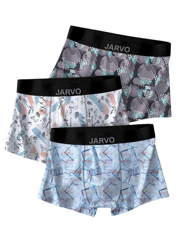 Image of JARVO Men's Nylon Fabric Plain Underwear - Comfortable, Breathable, and Stretchable Briefs-Pack Of-3-JI-0788