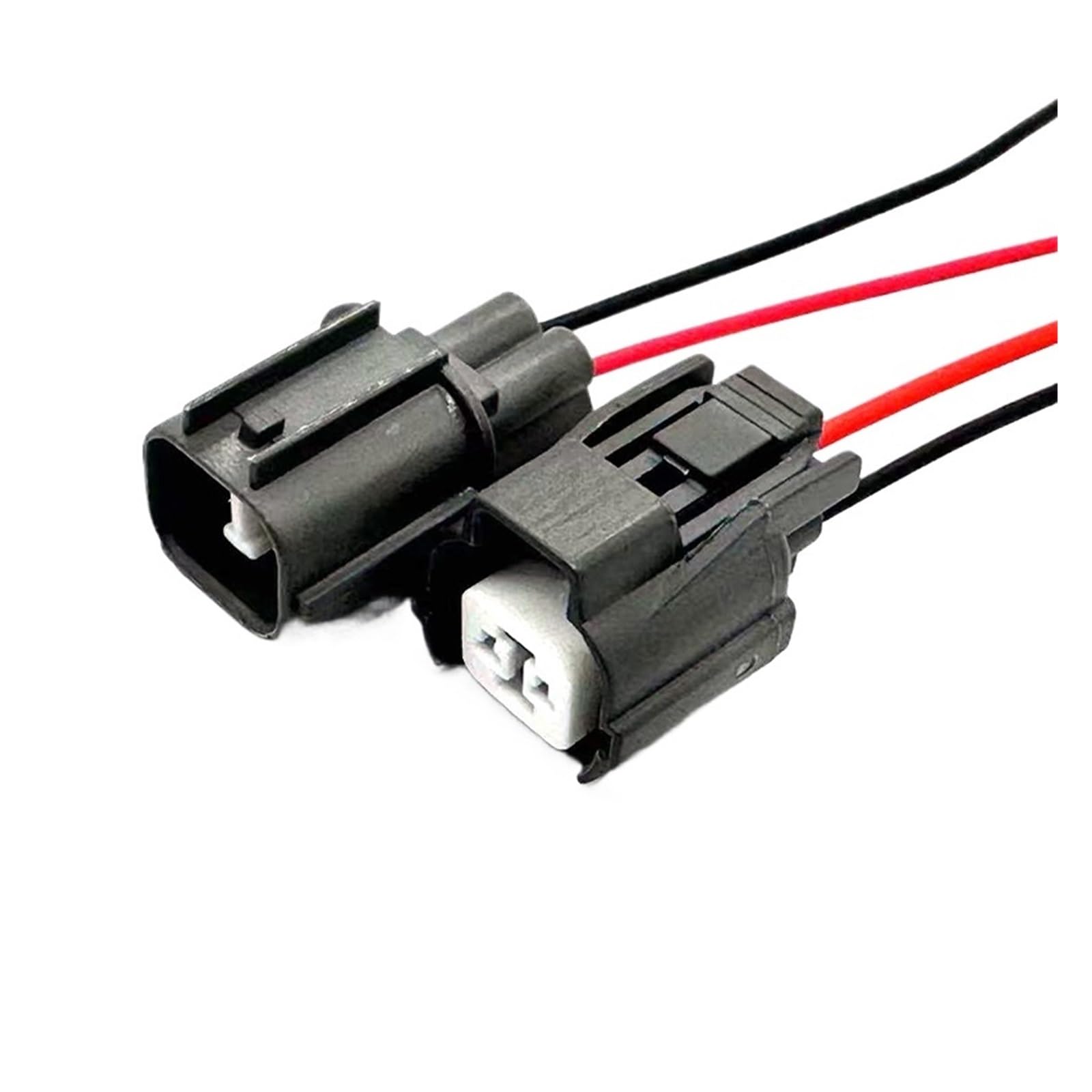 Connecteur étanche automatique à 2 broches, faisceau de câblage de lumière, serrure de porte arrière, prise de klaxon de moteur 6181-0070 6189-0129, 1 jeu de 2 broches(Brown,1 Set)