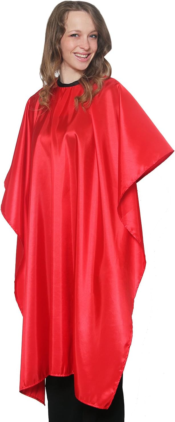 Mane Caper Burgundy Iridescent Salon Cape with Snaps Professional 45 inch X 60 inch Heavy Duty Material Extra Long Durability for Barbershop and Beauty Shop Use Long Lasting and Specialized (Maroon): Kitchen & Dining