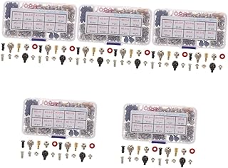 TEHAUX Graphics Mounting Screw 5 sets Motherboard Hard Fan Power Gasket for Assorted Case Mounting Standoffs Drive with Screw Storage Countersunk Kit Assortment Screws Computer