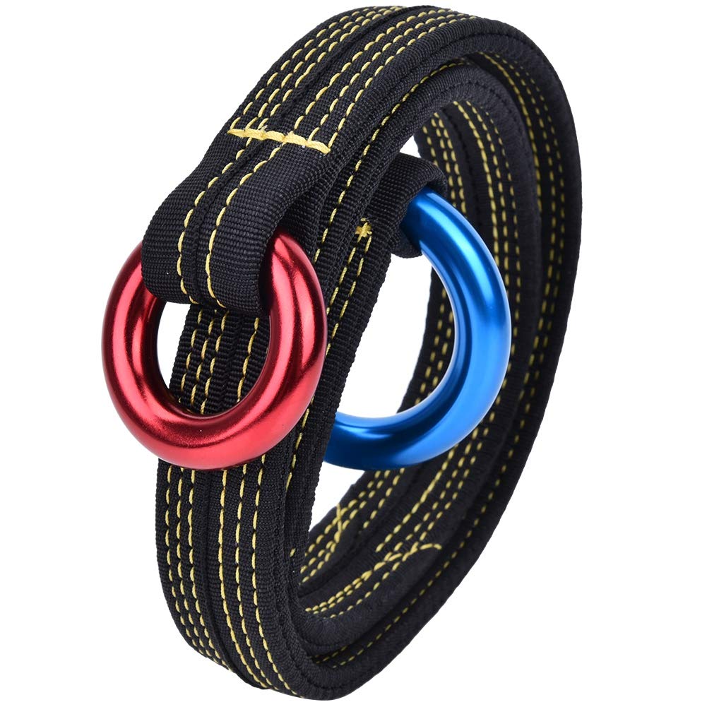Naroote Canno d'utensile, Poliestere dell'Imbracatura da Arrampicata con Due Anelli Sospesi Imbracatura di Sicurezza per il Lavoro da Giardino