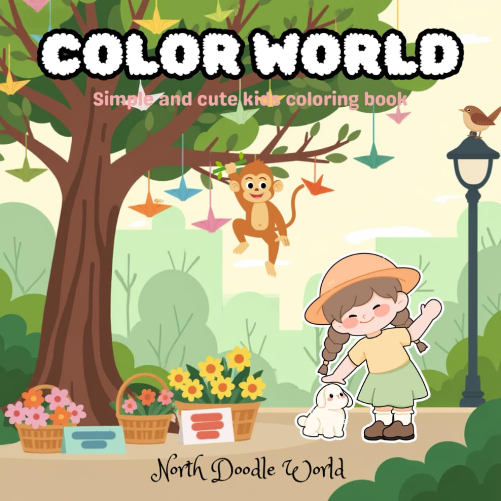 Color World: Simple and cute kids coloring book