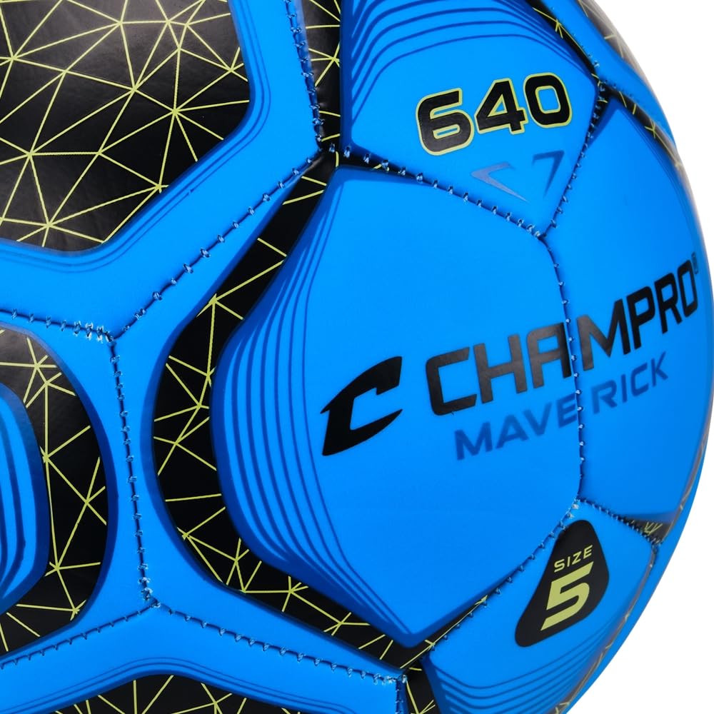 Maverick - Balón de fútbol, talla 4, color azul