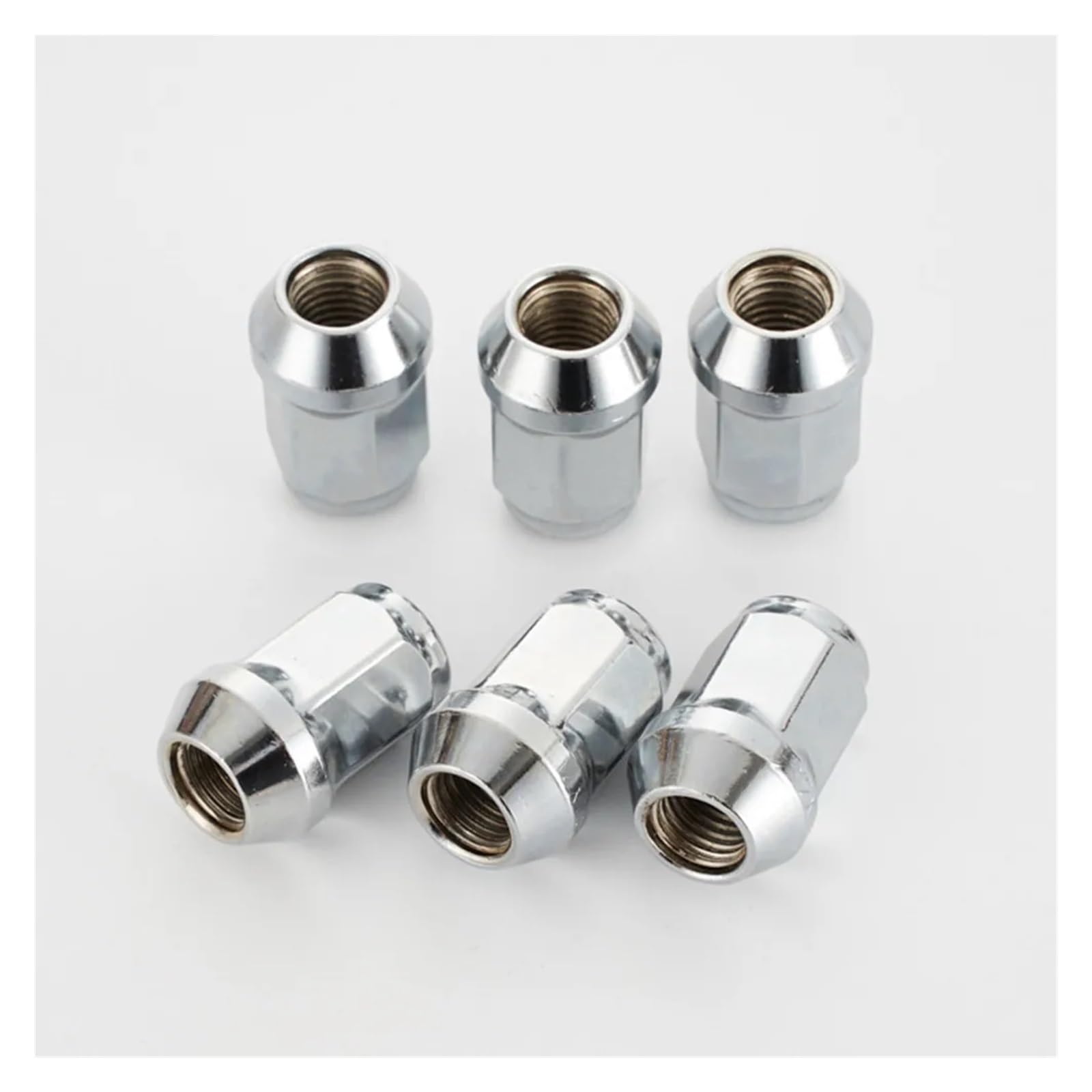 Dadi Ruota a ghianda con estremità Chiusa esagonali da 35 mm, esagonali da 21 mm, cromati, Dadi Ruota a ghianda da 19 mm M12X1,15, M12X1,5(20pcs hex21mm,M12x1.25)