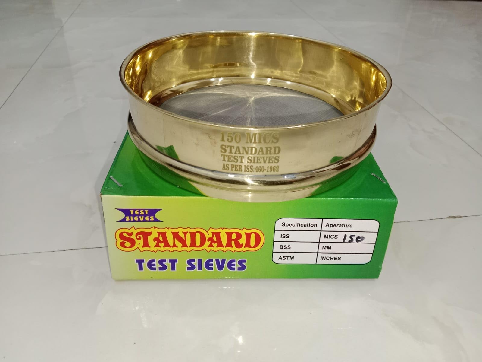 Laboratory Test Sieve 8 Inch (200 mm) Diameter | 150 Micron Stainless Steel Mesh | ASTM No. 100 Standard Brass Frame | Particle Size Analysis Sieve for Soil, Sand, Aggregate & Lab Testing-image-49